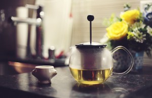 pot of herbal tea